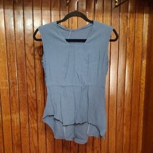 VINTAGE Elegant Teal Sleeveless Top